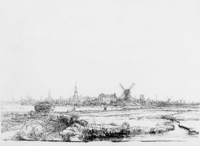 View of Amsterdam by Rembrandt van Rijn
